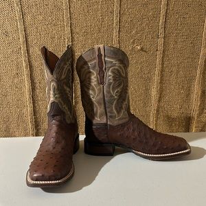 Dan Post- Alamosa Cowboy Boots-Size 10-Ostrich Leather